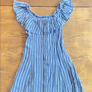 Button Font Mini Dress